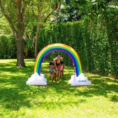 PoolCandy Gigantic Jumbo Rainbow Sprinkler Ultra Durable Hours Of Fun In The Sun For Adults & Kids Backyard BBQ Parks 3 PoolCandy Gigantic Jumbo Rainbow Sprinkler Ultra Durable Hours Of Fun In The Sun For Adults & Kids Backyard BBQ Parks - Image 3