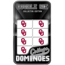 MasterPieces Officially Licensed NCAA Oklahoma Sooners 28 Piece Dominoes Game For Adults
