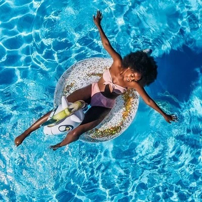 PoolCandy Glitterfied's Inflatable Unicorn Pool Tube Water Float Ultra Durable Sun Tan Fun Great For Pools, Lakes And More 2 PoolCandy Glitterfied's Inflatable Unicorn Pool Tube Water Float Ultra Durable Sun Tan Fun Great For Pools, Lakes And More - Image 2