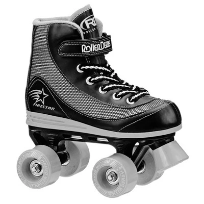 Firestar Kids' Roller Skates Black/Gray - (12-4) 6 Firestar Kids' Roller Skates Black/Gray - (12-4) - Image 6