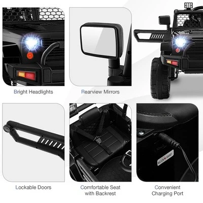 Costway 12V Kids Ride On Truck Car Electric Vehicle Remote W/ Music & Light 7 Costway 12V Kids Ride On Truck Car Electric Vehicle Remote W/ Music & Light - Image 7