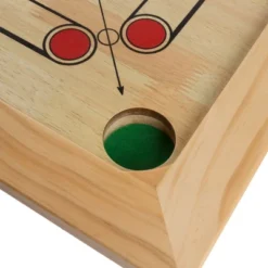 Toy Time Classic Carrom Strike-and-Pocket Tabletop Board Game With Cue Sticks, Coins, And Striker - Pine -LITTLE TIKES Shop GUEST d405796e 9d2d 469b ba11 29ecc18d8072