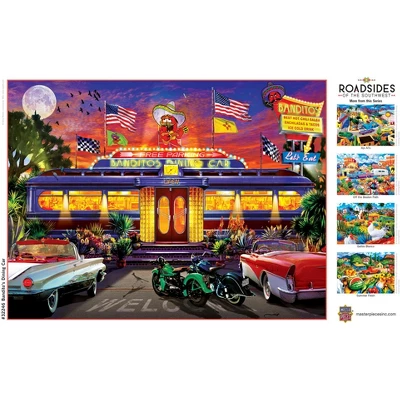 MasterPieces 550 Piece Jigsaw Puzzle - Bandito's Dining Car - 18"x24" 4 MasterPieces 550 Piece Jigsaw Puzzle - Bandito's Dining Car - 18"x24" - Image 4