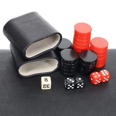 WE Games Tournament Backgammon Set - Leatherette 4 WE Games Tournament Backgammon Set - Leatherette - Image 4