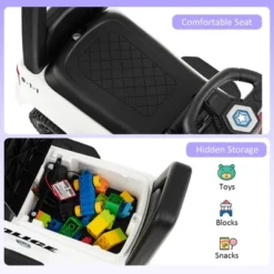 Costway 2-in-1 6V Kids Ride On Police Car Toddler Push Car W/ Megaphone & Siren WhiteBlack 15 Costway 2-in-1 6V Kids Ride On Police Car Toddler Push Car W/ Megaphone & Siren WhiteBlack -LITTLE TIKES Shop GUEST d4dbd2c6 3673 412c b558 b5dc8e4c093c