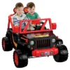 Power Wheels 12V Tough Talking Jeep Powered Ride-On - Black/Red