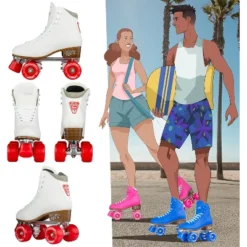 Crazy Skates Retro Roller Skates - Classic Style Quad Skates For Women And Girls -LITTLE TIKES Shop GUEST d608df30 52fe 4e8f b102 506e09abe0fc