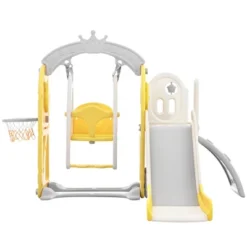 5-in-1 Kids Slide, Playground Freestanding Climber And Toddler Slide Swing Playset With Basketball Hoop - ModernLuxe -LITTLE TIKES Shop GUEST d646d8ee 75b0 4065 9d69 ee874fb05e20