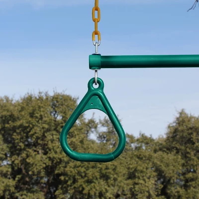 Jungle Gym Kingdom Swing Trapeze Bar Set With Rings Outdoor Swingset For Kids Playground & Treehouse With Accessories & Locking Hardware 18" Inch 1 Jungle Gym Kingdom Swing Trapeze Bar Set With Rings Outdoor Swingset For Kids Playground & Treehouse With Accessories & Locking Hardware 18" Inch