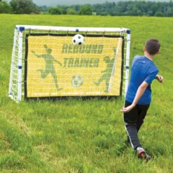HearthSong - Goal For It! Portable 3-in-1 Pro-style Soccer Trainer Goal