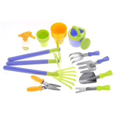 Insten Garden Wagon Playset With Rake, Hoe, Spade, Shovel, Pots & Other Tools, Gardening Toys For Kids 2 Insten Garden Wagon Playset With Rake, Hoe, Spade, Shovel, Pots & Other Tools, Gardening Toys For Kids - Image 2