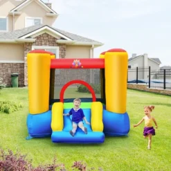 Costway Inflatable Bouncer Kids Slide Bounce House For Indoor Outdoor With 350W Blower -LITTLE TIKES Shop GUEST d78ce0a5 3901 4b84 867e 1d117bed2980