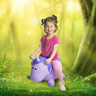 Farm Hoppers Inflatable Bouncing Purple Unicorn 1 Farm Hoppers Inflatable Bouncing Purple Unicorn