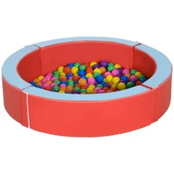 Outsunny Indoor/Outdoor Memory Foam Ball Pit For Toddlers 1-3 Sensory Toy, Red -LITTLE TIKES Shop GUEST d842c44e e1ba 44d3 b201 f3e59b3fa5be