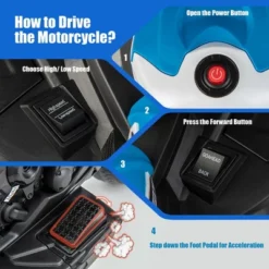 Costway 12V Kids Ride On Motorcycle Licensed BMW 3 Wheels Electric Toy W/ Light & Music -LITTLE TIKES Shop GUEST d8ac196f 667c 4e50 99d0 b7442cb6ad50