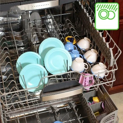 Kidzlane Plastic Play Tea Set For Little Girls - 34 Pieces 3 Kidzlane Plastic Play Tea Set For Little Girls - 34 Pieces - Image 3