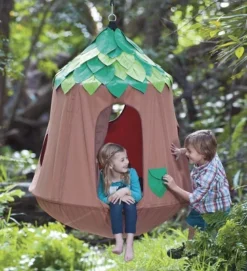 HearthSong Woodland HugglePod HangOut Set With Nylon Hanging Tent, LED Leaf Lights And Crescent Stand -LITTLE TIKES Shop GUEST d98b5350 751c 4de5 8861 015bdf4a0e9d