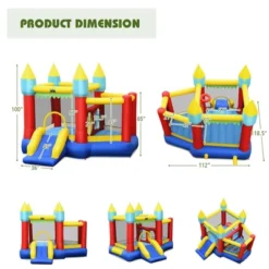 Costway Inflatable Bounce House Slide Jumping Castle W/ Tunnels Ball Pit & 480W Blower -LITTLE TIKES Shop GUEST d9aba532 669f 4192 b6d2 197dadd2aa47
