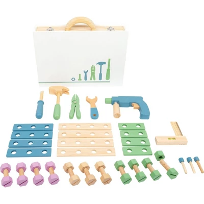 Small Foot Wooden Toys Premium Nordic Toolbox Playset 1 Small Foot Wooden Toys Premium Nordic Toolbox Playset