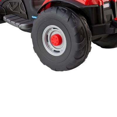 Peg Perego 6V Case Lil Tractor With Trailer Powered Ride-On - Red 2 Peg Perego 6V Case Lil Tractor With Trailer Powered Ride-On - Red - Image 2