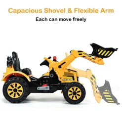Costway 12V Battery Powered Kids Ride On Excavator Truck W/ Front Loader Digger Yellow -LITTLE TIKES Shop GUEST da455576 a901 4439 bc84 83674278f0ba