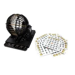 Insten Bingo Machine Cage Wheel Game Set With Balls And 20 Cards