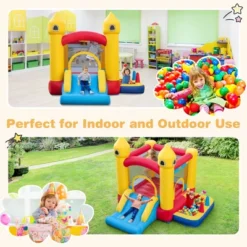 Costway Kids Bouncy Castle With Slide & Ball Pit Pool Ocean Balls & 480W Blower Included -LITTLE TIKES Shop GUEST dc51e78e 5f5c 4212 b05a 5993ae37a190