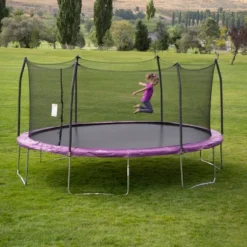 Skywalker Trampolines 17' Oval Trampoline With Enclosure - Purple