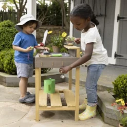 HearthSong Junior Chef's Wooden Mud Play Kitchen And Imagination Station With Metal Accessories -LITTLE TIKES Shop GUEST dd1dd2ab 57ee 472f 9a4a d70ca4649bf4