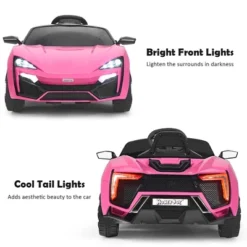 Costway 12V Kids Ride On Car 2.4G RC Electric Vehicle W/ Lights MP3 Openable Doors WhiteBlack RedPink -LITTLE TIKES Shop GUEST dd8cade7 6586 4c91 b372 453136660d5b