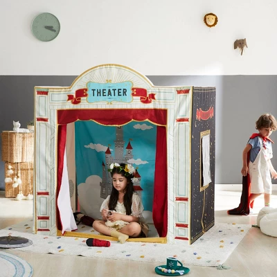 Play House Theater With Microphone Tent - Wonder & Wise 1 Play House Theater With Microphone Tent - Wonder & Wise