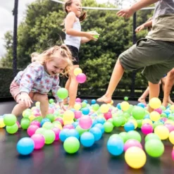 ALLSTAR 12 Ft Round Trampoline For Kids Outdoor Backyard Play Equipment Playset With Net Safety Enclosure And Ladder, 330 Lb Capacity, Black -LITTLE TIKES Shop GUEST de3f131e a2f7 4076 8670 8888b4efceb9