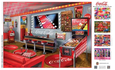 MasterPieces 300 Piece EZ Grip Puzzle - Coke Collector's Hideaway - 18"x24" 4 MasterPieces 300 Piece EZ Grip Puzzle - Coke Collector's Hideaway - 18"x24" - Image 4