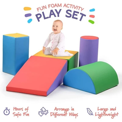 Climb And Crawl Activity Play Set - 5 Piece Soft Zone Climbing Blocks Lightweight Foam Shape Toy – Play22Usa 1 Climb And Crawl Activity Play Set - 5 Piece Soft Zone Climbing Blocks Lightweight Foam Shape Toy – Play22Usa