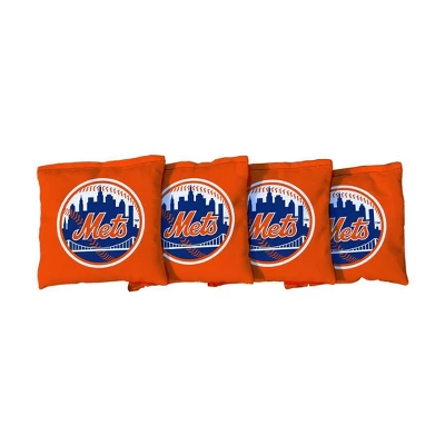 MLB New York Mets Corn-Filled Cornhole Bags Orange - 4pk 1 MLB New York Mets Corn-Filled Cornhole Bags Orange - 4pk