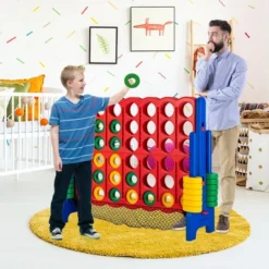 Costway 4-to-Score Giant Game Set 4-in-a-Row Connect Game W/Net Storage For Kids & Adult -LITTLE TIKES Shop GUEST df4d6419 3af9 48da 888e 4797b77df8cf