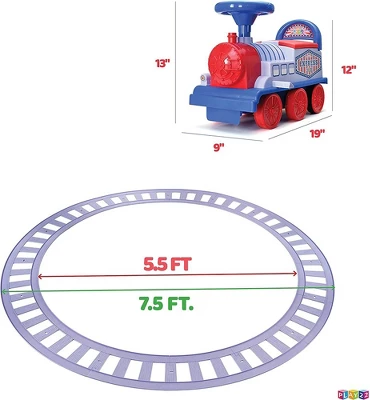 Ride On Toy Train With Tracks - Electric Features Fun Flashing Lights And Music, Storage Seat, 16 Tracks - Playable Without Tracks – Play22Usa 4 Ride On Toy Train With Tracks - Electric Features Fun Flashing Lights And Music, Storage Seat, 16 Tracks - Playable Without Tracks – Play22Usa - Image 4