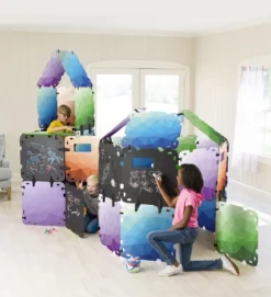 HearthSong 16-Panel ChalkScapes Indoor Fantasy Forts Kit With 22" Sq. Geometric And Chalkboard Panels -LITTLE TIKES Shop GUEST e02a83de 1479 4da1 a76a 8699ce2a5c14