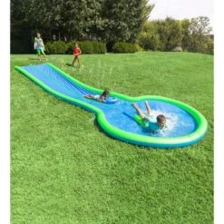 Hearthsong Extra Long 25-Foot Double Lane Water Slide With Sprinkler, Splash Pool, And 2 Inflatable Speed Boards -LITTLE TIKES Shop GUEST e0f9e5cc 763f 4d22 a1f7 ecfcb008050e