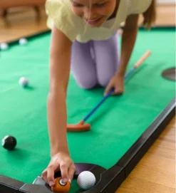 HearthSong - Golf Pool Indoor Family Game Special, Includes Two Golf Clubs, 16 Balls, Green Mat, Rails, And Wooden Arches -LITTLE TIKES Shop GUEST e1e083f9 76ef 46e4 a5bf a41db0367c4d