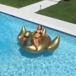 Swimline Swim Central Inflatable Gold Giant Swan Swimming Pool Ride-On Float, 75-Inch -LITTLE TIKES Shop GUEST e213bb00 cb3b 4677 a8a2 e453018fb3c2