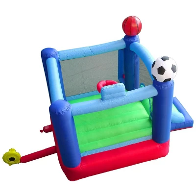 Pogo Bounce House Backyard Kids Sports Arena Inflatable Bounce House With Soccer Goal 8 Pogo Bounce House Backyard Kids Sports Arena Inflatable Bounce House With Soccer Goal - Image 8