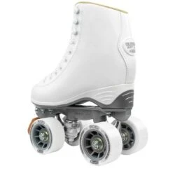 Crazy Skates Celebrity Art Roller Skates For Women And Girls - Classic High White Artistic Quad Skate