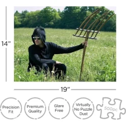 Aquarius Puzzles Schitts Creek Pitchfork 500 Piece Jigsaw Puzzle