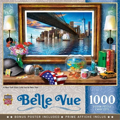MasterPieces 1000 Piece Jigsaw Puzzle - A New York View - 19.25"x26.75" 1 MasterPieces 1000 Piece Jigsaw Puzzle - A New York View - 19.25"x26.75"
