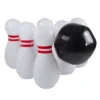Toy Time Kids' Giant Inflatable Bowling Game Set With 6 Jumbo Pins For Indoor Or Outdoor Use