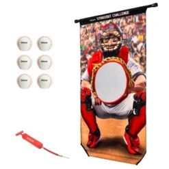 GoSports Strikeout Challenge Baseball Toss Doorway Toy Game Set - 9pc