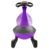 Toy Time Kid's Zig Zag Wiggle Car And Ride-On Scooter - Purple And Black