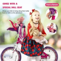 Costway 14'' Kids Bike With Doll Seat Girls Bicycle With Training Wheels For 3-5 Years Old Girl 12 Costway 14'' Kids Bike With Doll Seat Girls Bicycle With Training Wheels For 3-5 Years Old Girl -LITTLE TIKES Shop GUEST e35c677f 0d98 4a8c b64e 118b5a3cdee8