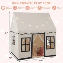 Costway Kids Play Castle Tent Large Playhouse Toys Gifts W/ Star Lights Washable Mat -LITTLE TIKES Shop GUEST e3623343 3fc0 4bcd 9182 758475b5ee77